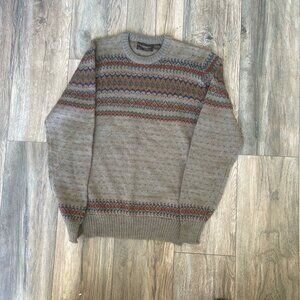 Christopher by Forum patterned crewneck sweater